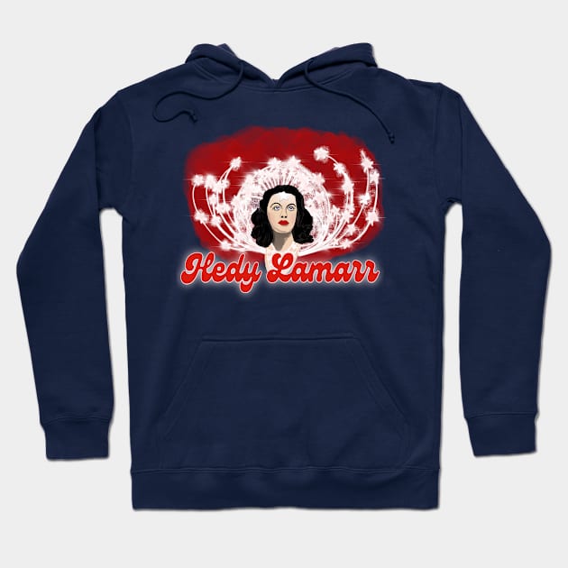 Hedy Lamarr Hoodie by TL Bugg